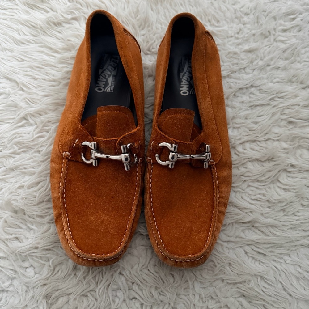 Salvatore Ferragamo Gancini Driver Ornament - National Brown